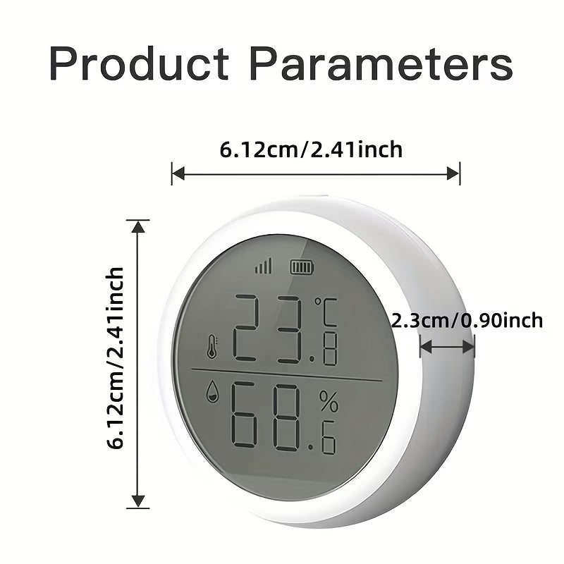 Tuya Digital LCD Indoor Zigbee Temperature &amp; Humidity Sensor