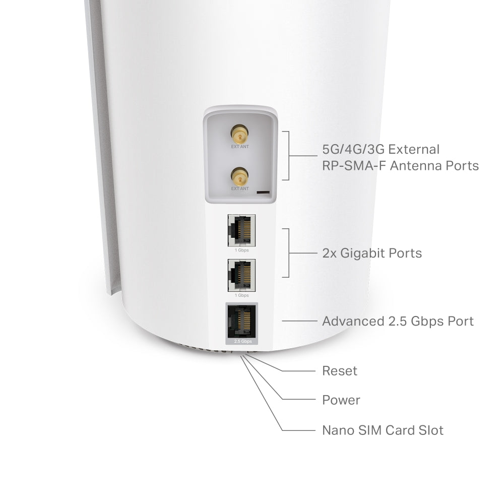 TP-LINK DECO X50-5G(1-PACK) V1 5G AX3000 Whole Home Mesh WiFi 6 Gateway
