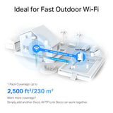 TP-LINK Deco X50-OUTDOOR(1-PACK) V1 AX3000 Outdoor / Indoor Whole Home Mesh WiFi 6 Unit