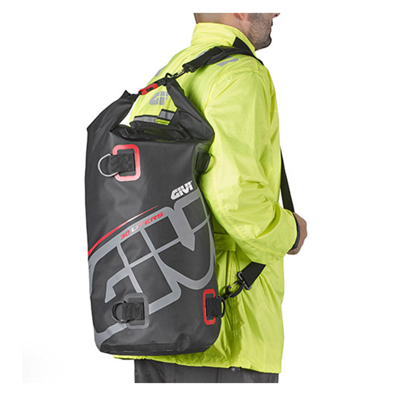 GIVI EA114GR: Αδιάβροχος Σάκος Ουράς 30L - Black/Grey/Red