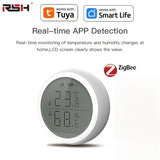 Tuya Digital LCD Indoor Zigbee Temperature &amp; Humidity Sensor