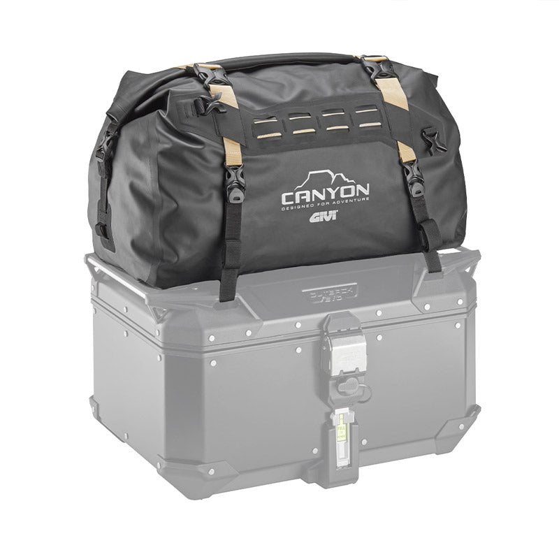 GIVI GRT712C Canyon: Αδιάβροχος Σάκος Ουράς 40L - Μαύρος (Convertible Cargo Dry Bag)
