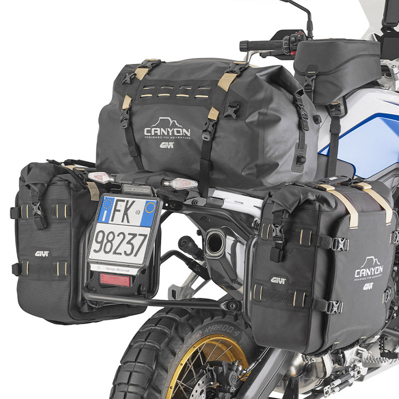 GIVI GRT712C Canyon: Αδιάβροχος Σάκος Ουράς 40L - Μαύρος (Convertible Cargo Dry Bag)